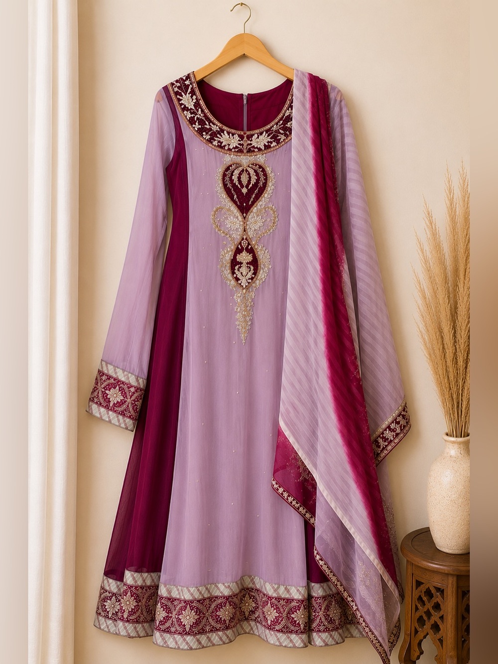Beautiful Embroidered 3-Piece Pakistani / Indian Salwar Kameez Suit